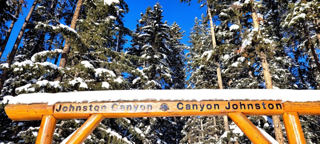 Entrance to Johnston Canyon Trail, Banff National Park