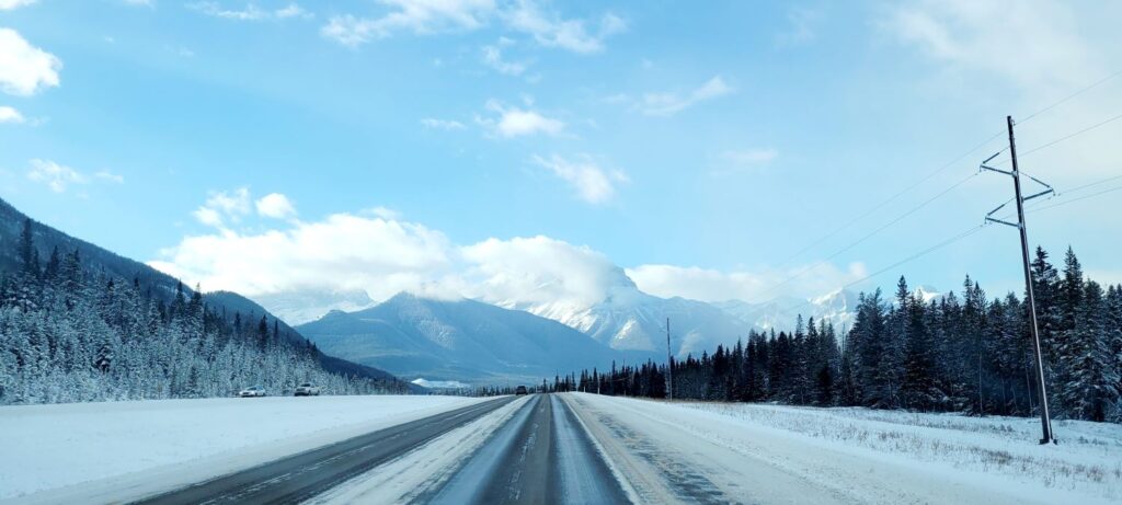Road to Banff National Park
