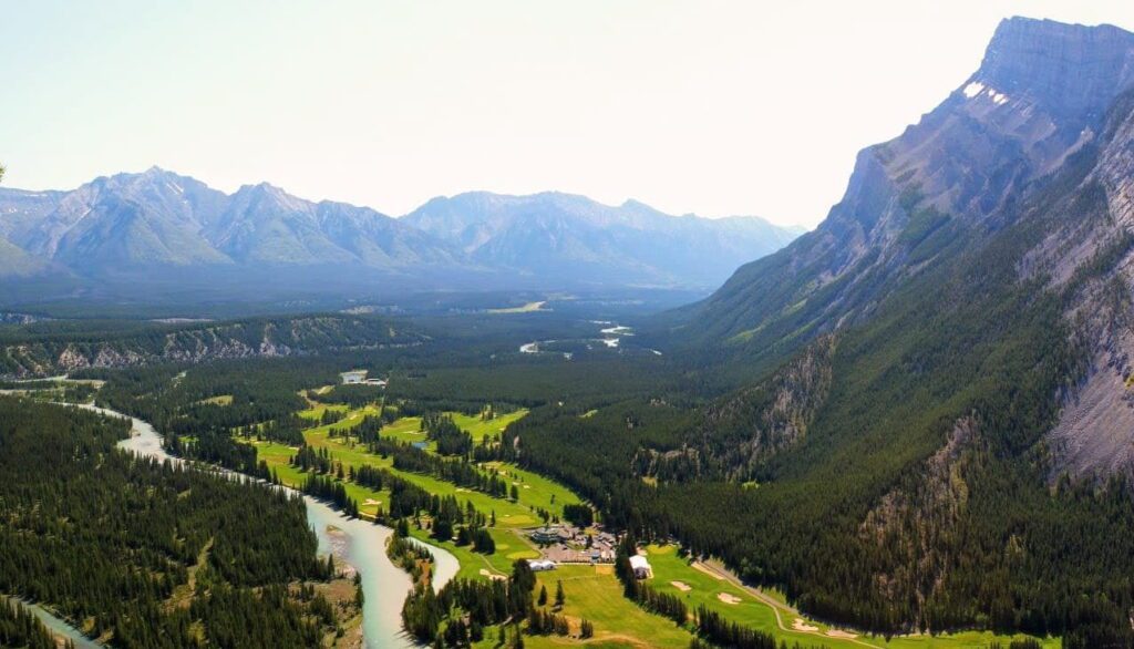 Top of Tunnel Mountain with views of Banff Springs Golf Course