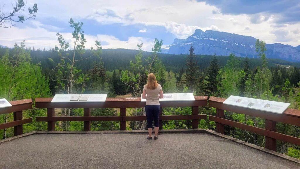 Interpretive viewpoint at Bankhead Trail, Banff
