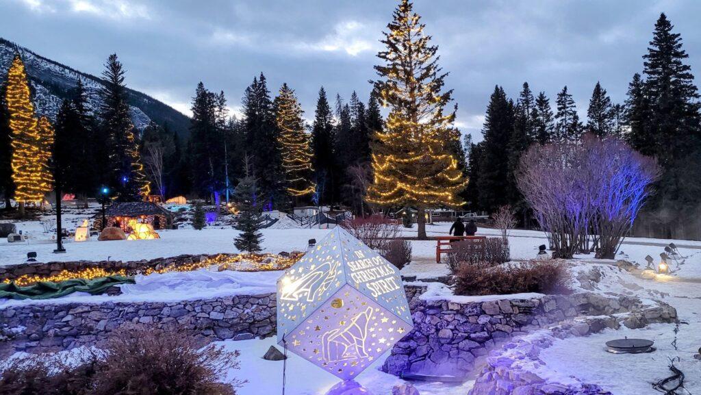 In search of Christmas Spirit torchlight walk, Banff